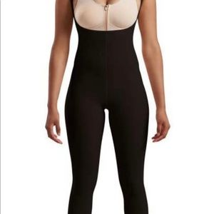 Marena Recovery Mid-Calf-Length Girdle High-Back, Stage 2 (pull on), S, Black